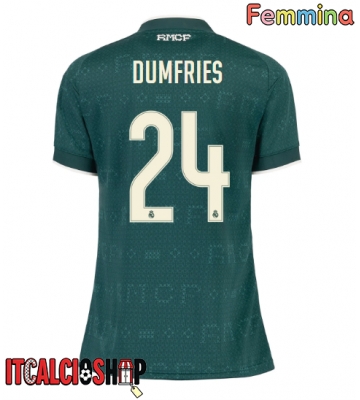 Real Madrid Denzel Dumfries #24 Seconda Maglia Femmina 2026-27 Manica Corta